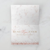 Beste Mama je Rose Glitzer 8 FotoCollage Card Karte (Innenseite)