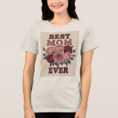 Beste Mama je Rose T - Shirt (Vorderseite)