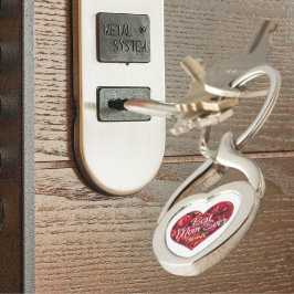 Beste Mama je Rote Rose Herzmütter Tag Schlüsselanhänger