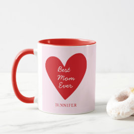 Beste Mama je Rotes Herz Muttertagsgeschenk Tasse