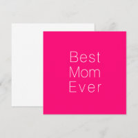 Beste Mama je scharf rosa, schlicht minimalistisch