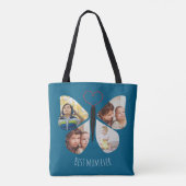 Beste Mama je Schmetterling Fotos Tasche (Rückseite)