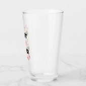Beste Mama je schwarz Glas (Links)
