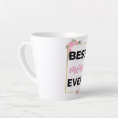 Beste Mama je schwarz Milchtasse (Linke Ecke)