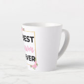 Beste Mama je schwarz Milchtasse (Rechte Ecke)
