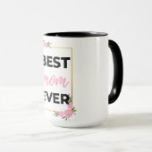 Beste Mama je schwarz Tasse (VorderseiteRechts)