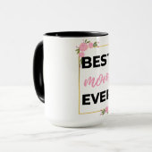 Beste Mama je schwarz Tasse (Vorderseite Links)