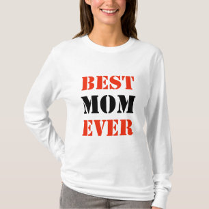 Beste Mama je Schwarz und Rot Typografie T-Shirt