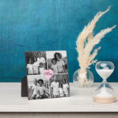 Beste Mama je Schwarz-weiß elegante 4 Foto Fotoplatte (InSitu)