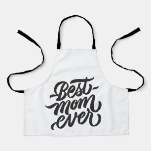 Beste Mama je Schwarz-Weiß-Script-Typografie Schürze