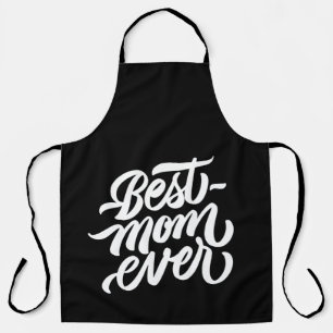 Beste Mama je Schwarz-Weiß-Script-Typografie Schürze