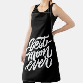 Beste Mama je Schwarz-Weiß-Script-Typografie Schürze (InSitu)