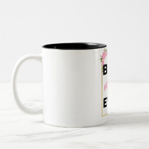 Beste Mama je schwarz Zweifarbige Tasse