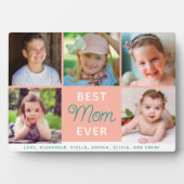 Beste Mama je Script 5 Fotos Fotoplatte (Vorderseite)