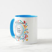 Beste Mama je Script Typografie Herz Tasse (Vorderseite Links)