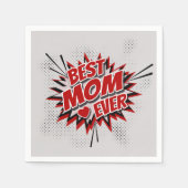 Beste Mama je Serviette (Vorderseite)