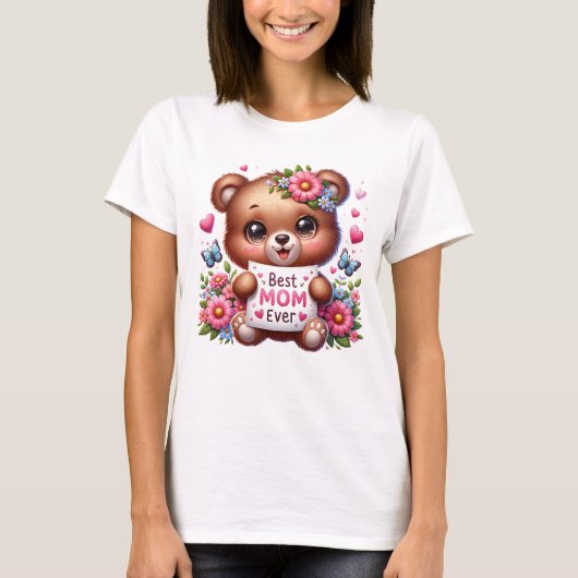 Beste Mama je Shirt Mama Bear T - Shirt (Vorderseite)