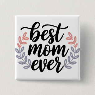Beste Mama je Skript mit zartem Leaf Button