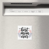 Beste Mama je Skript mit zartem Leaf Magnet (In Situ (Geschirrspüler))