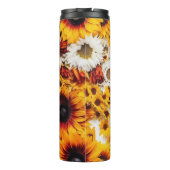 Beste Mama je Sonnenblumen Blumentherme Tumbler Thermosbecher (Rückseite)