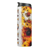 Beste Mama je Sonnenblumen Blumentherme Tumbler Thermosbecher (Nach rechts gedreht)