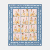 Beste MAMA je Stilvoll 6 Fotocollage Muttertag Fleecedecke (Vorderseite)