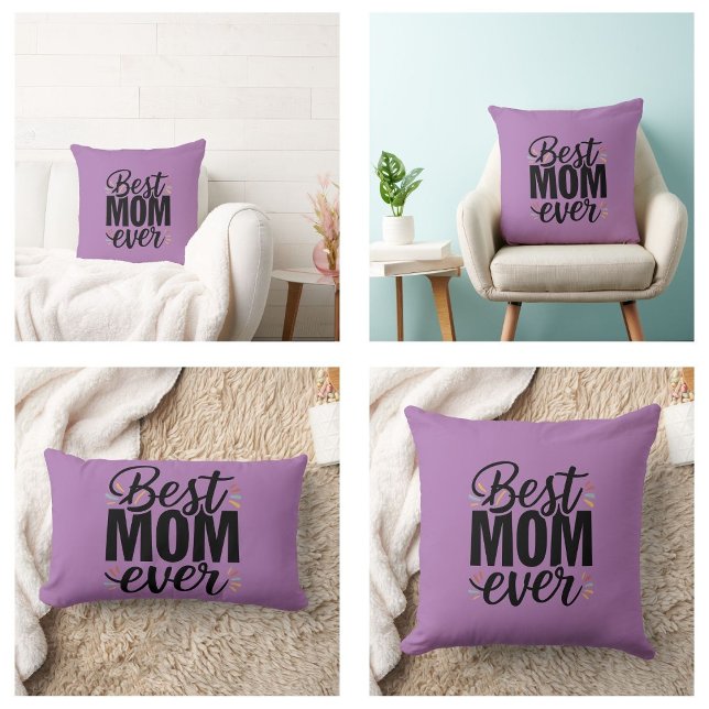Beste Mama je Stilvoller Muttertag Lendenkissen (Best Mom Ever Stylish Happy Mother's Day Pillows)