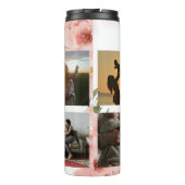 Beste Mama je stylishes Script FotoCollage Thermosbecher (Rückseite)