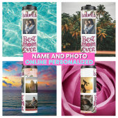 Beste Mama je stylishes Script FotoCollage Thermosbecher