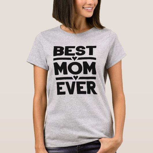 Beste Mama je T-Shirt (Vorderseite)