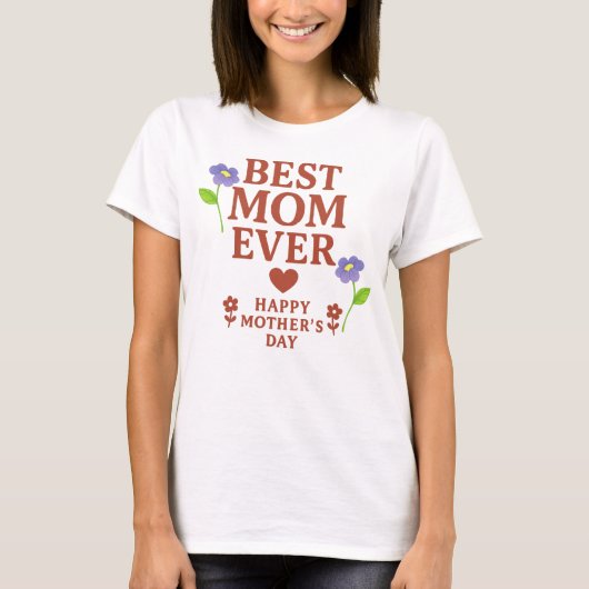 Beste Mama je T-Shirt (Vorderseite)