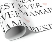 Beste Mama je | Tag der glücklichen Mütter Geschenkpapier (Rolleneckpunkt)