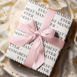 Beste Mama je | Tag der glücklichen Mütter Geschenkpapier