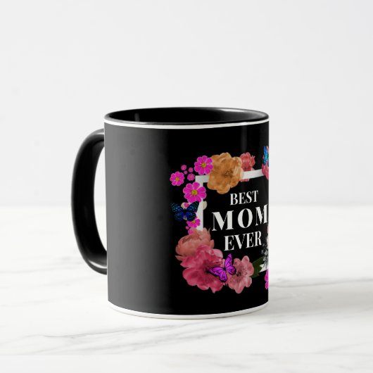 BESTE MAMA JE Tasse (Vorderseite Links)