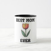 Beste Mama je Tasse - Geschenk der Mutter am Blume (Zentrum)