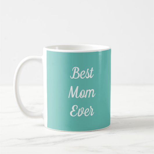 Beste Mama je Template Typografy Light Aquamarin Kaffeetasse (Links)