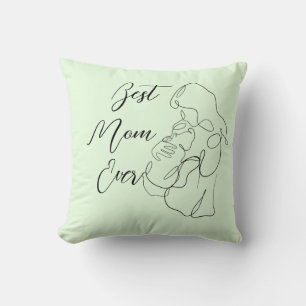 Beste Mama je trendy 1 Line Mutterschafts-Baby Kissen