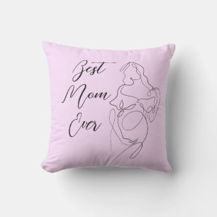 Beste Mama je trendy One Line Pregnancy Classic Kissen