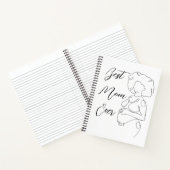 Beste Mama je trendy One Line Pregnancy Classic Notizblock (Innenseite)