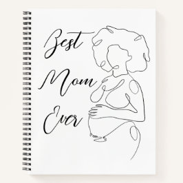 Beste Mama je trendy One Line Pregnancy Classic Notizblock