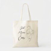 Beste Mama je trendy One Line schöne Schwangerscha Tragetasche (Vorne)
