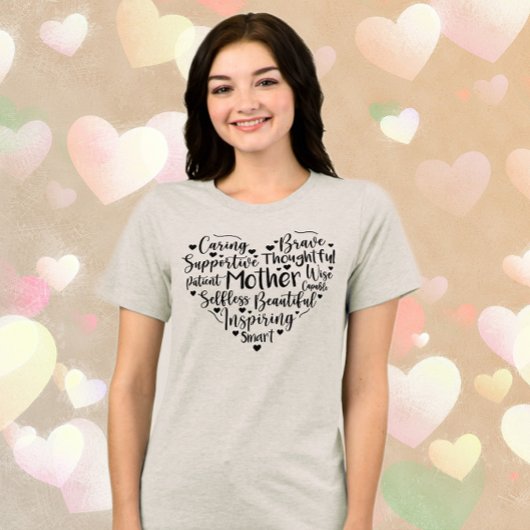 Beste Mama je Tri-Blend Shirt