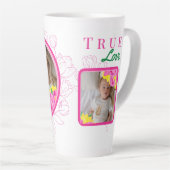 Beste Mama je, True Love 2 Foto Milchtasse (Rechte Ecke)