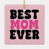 Beste Mama je Typhografie Keramikornament (Rückseite)