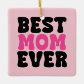 Beste Mama je Typhografie Keramikornament (Vorderseite)