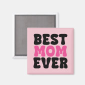 Beste Mama je Typhografie Magnet (Vorderseite/Rückseite)