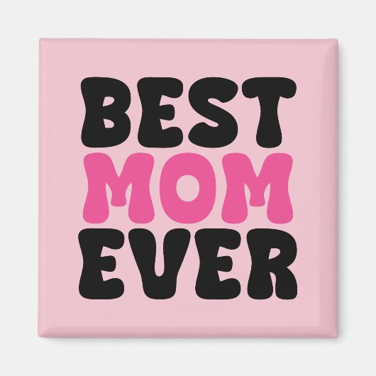 Beste Mama je Typhografie Magnet (Vorne)
