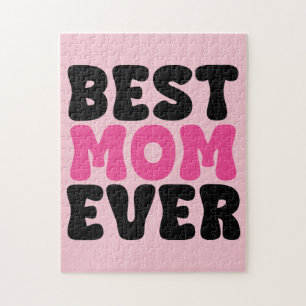 Beste Mama je Typhografie Puzzle