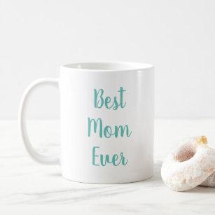 Beste Mama je Typografie Elegante Ein Aquamarines  Kaffeetasse