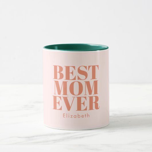 Beste Mama je Typografie individuell angepasst Tasse (Zentrum)